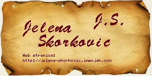 Jelena Skorković vizit kartica